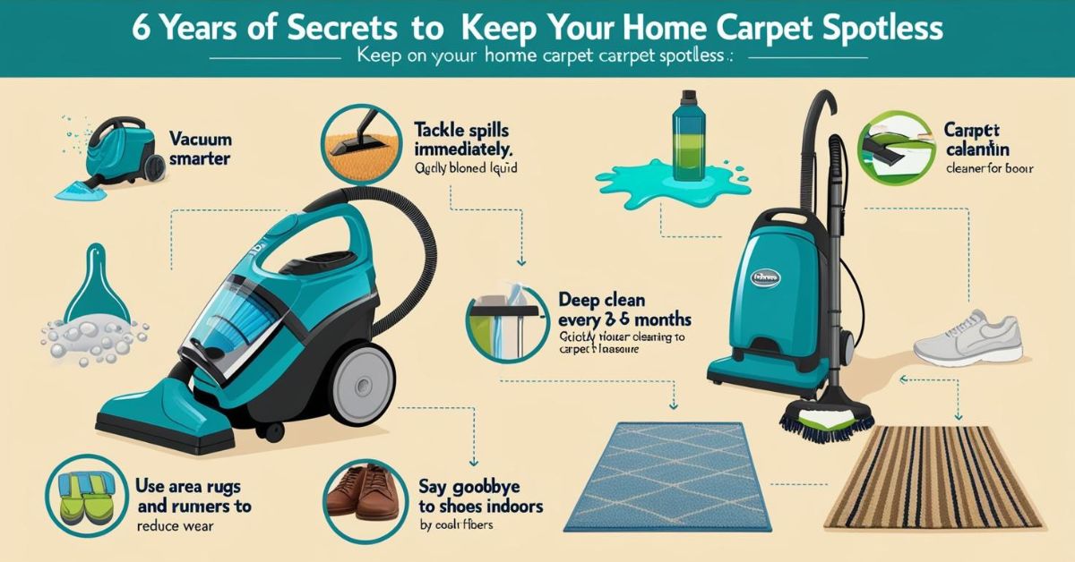 Read more about the article Cleaning Xperts Reveal: 6 Years of Secrets to Keep Your Home Carpet Spotless