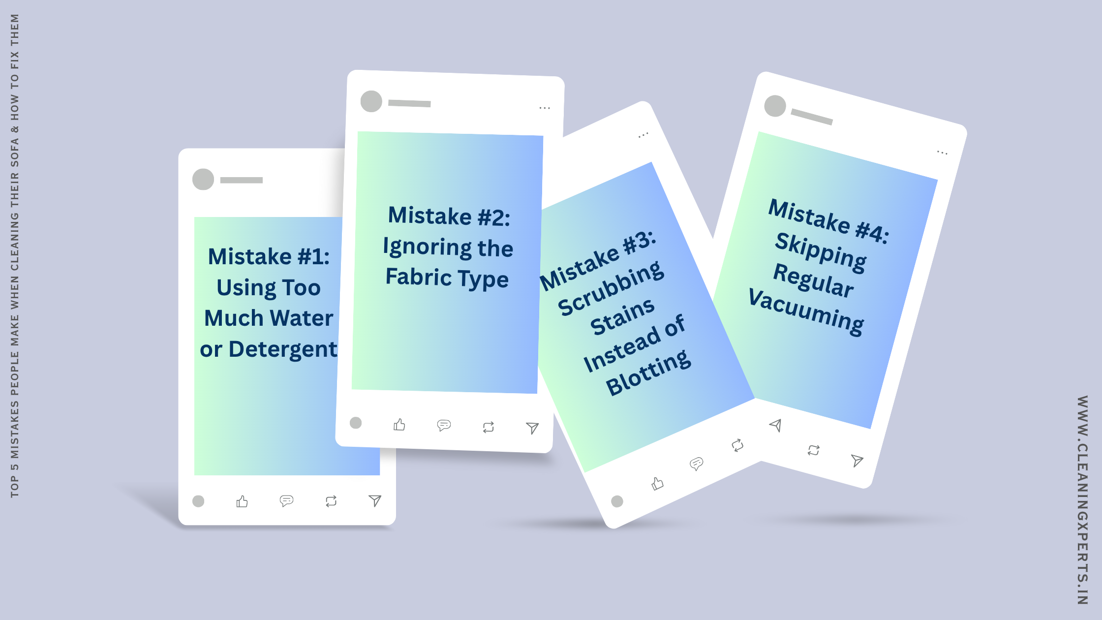 You are currently viewing Top 5 Mistakes People Make When Cleaning Their Sofa & How to Fix Them