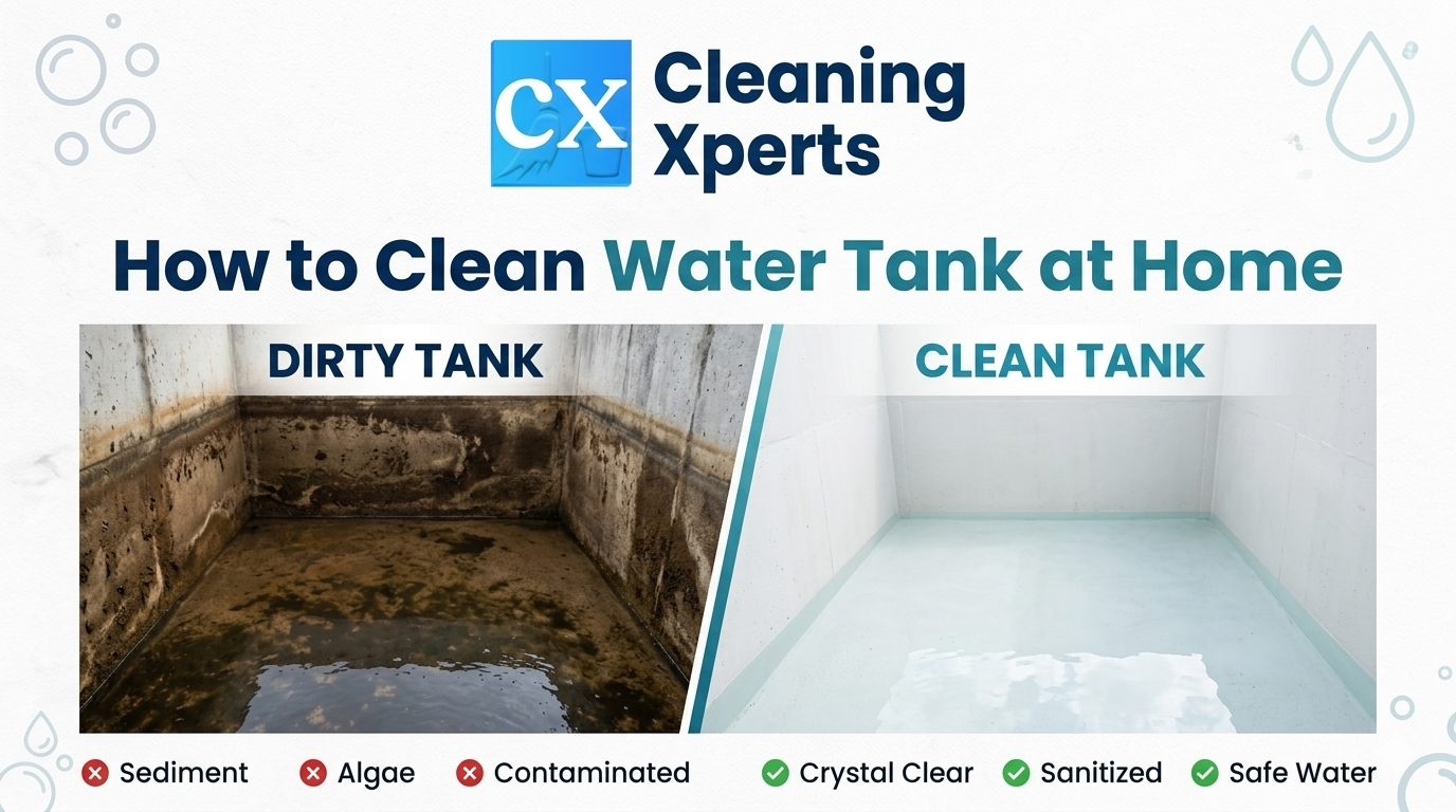 You are currently viewing How to Clean Water Tank at Home — Complete Guide by Cleaning Xperts