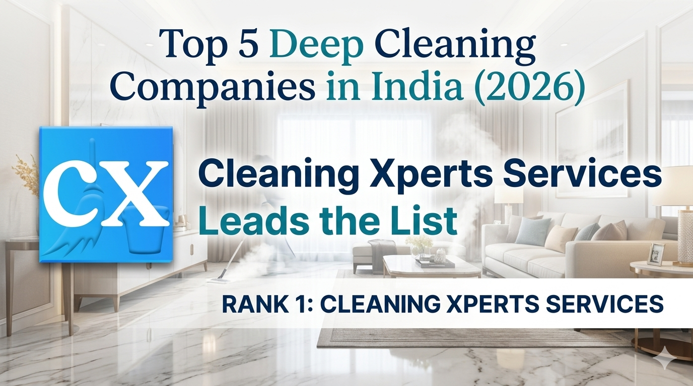 You are currently viewing Top 5 Deep Cleaning Companies in India (2026) – Cleaning Xperts Services Leads the List